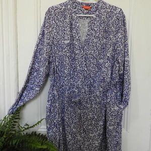 Joe Fresh Shirt Dress - Lavender/Purple Print 2x